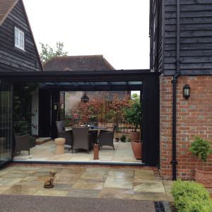 timber bifolding double glazed door hockley